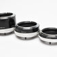 Vivitar FL/FD AT-4 Automatic Extension Tube Set 12,20,36mm Set Canon FD, +Caps