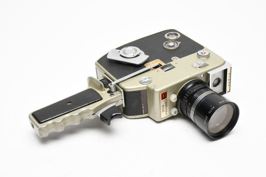 Argus Cinemax 85E 8mm movie camera w/8.5-42.5mm, Tested, Great!