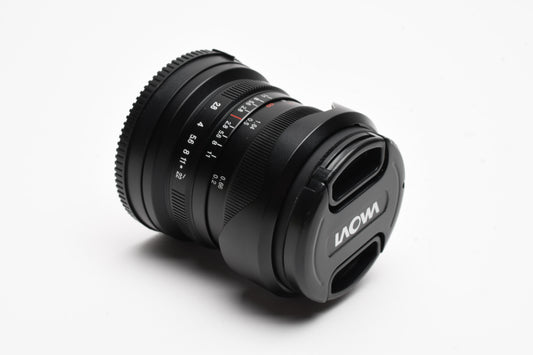 Laowa C-Dreamer 9mm f2.8 Sony E-Mount, Hood+Cpas, Mint-