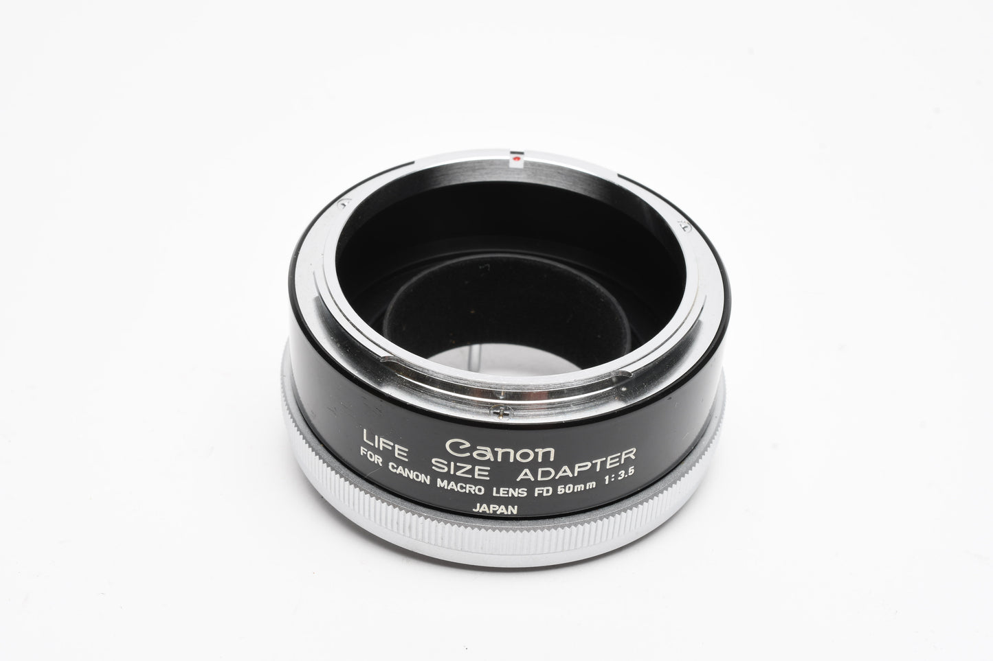 Canon LifeSize converter for 50mm f3.5 Macro FD lens in case, Very clean