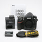 Nikon D800 DSLR body, USA version, batt+charger+manual, only 8661 Acts!