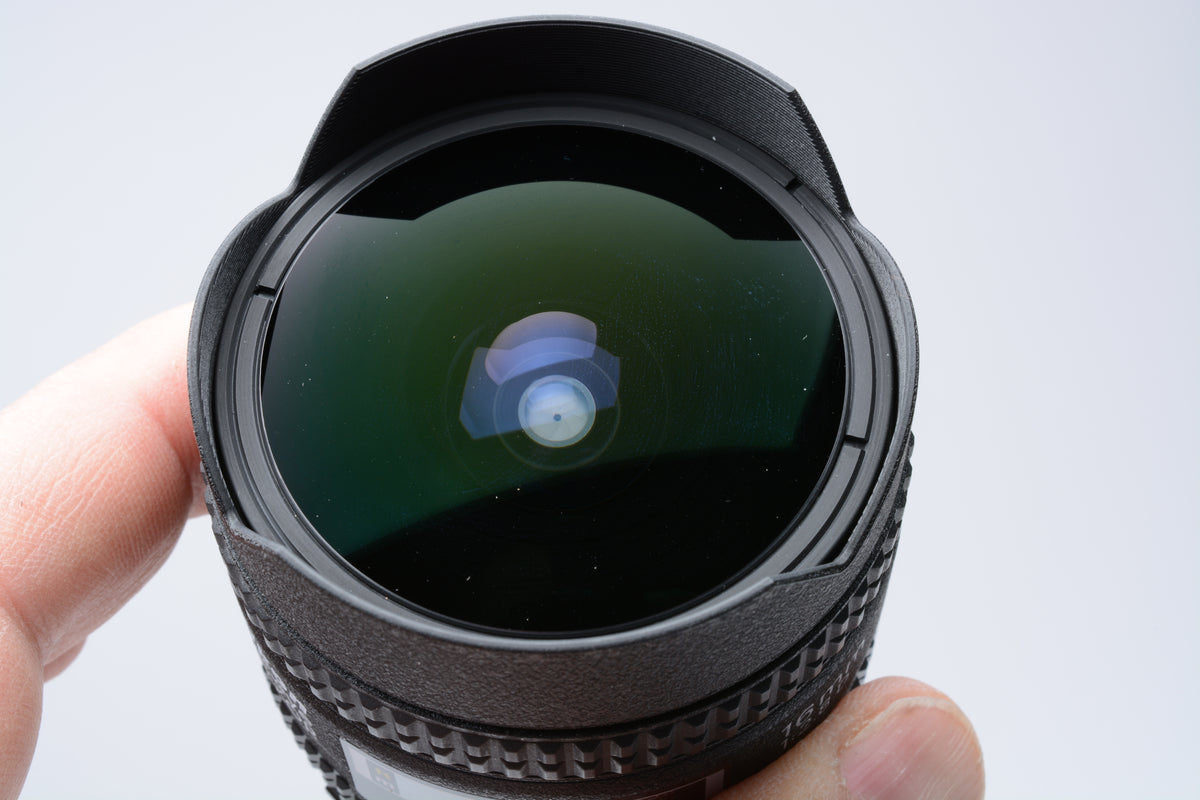 Nikon Nikkor AF 16mm F2.8D Fisheye Lens, Filters, Mint, Boxed, USA