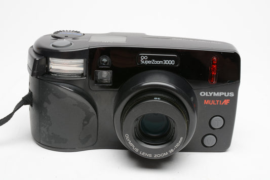 Olympus Infinity SuperZoom 3000 w/38-110 35mm point&shoot camera, clean, tested