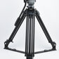 EXC++ MILLER DS-20 2-STAGE ALUMINUM TRIPOD w/FLUID HEAD (NO QR PLATE) VERY NICE!