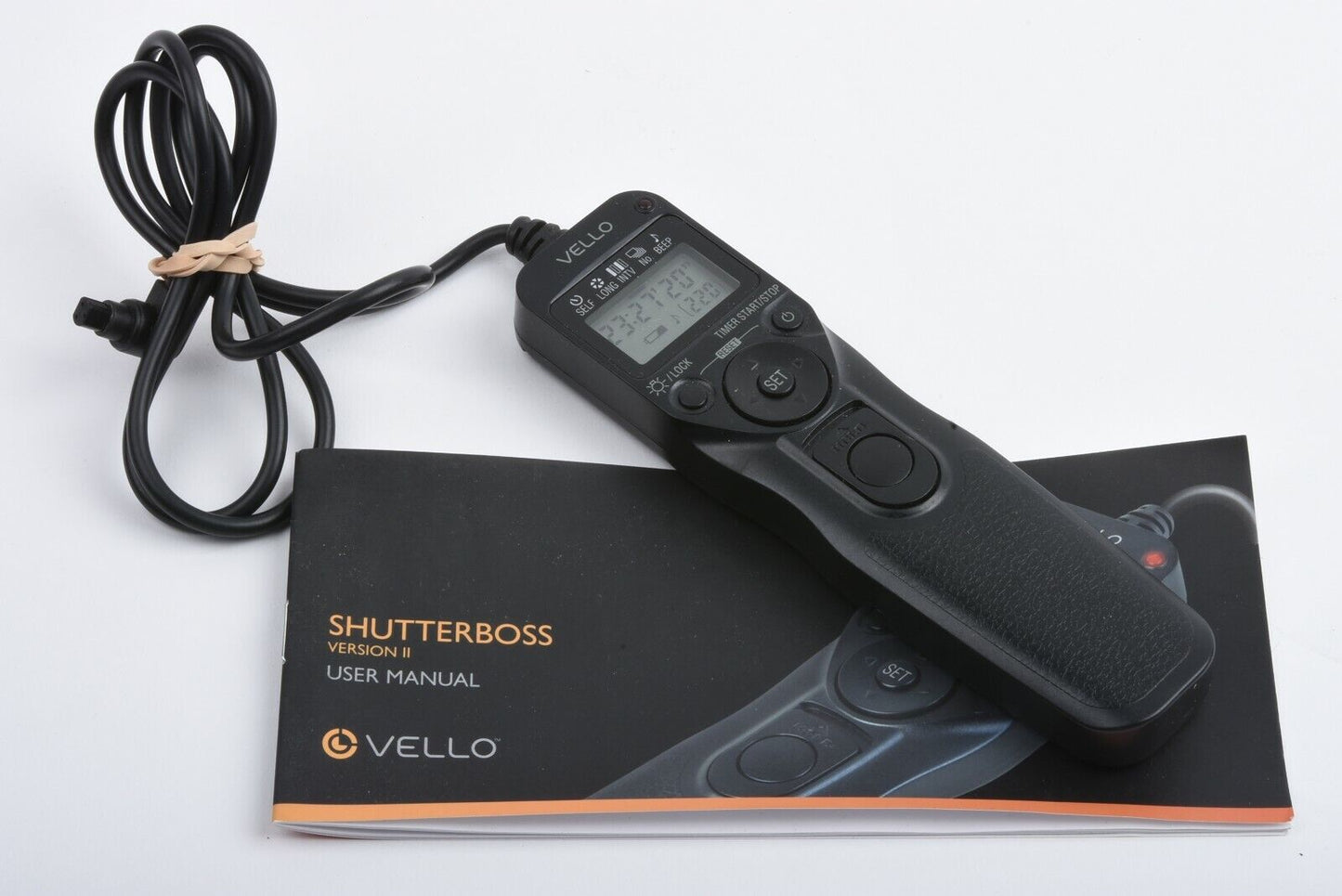 EXC+++ VELLO SHUTTER BOSS II REMOTE TIMER / INTERVELAMETER CANON 3-PIN +INSTR.