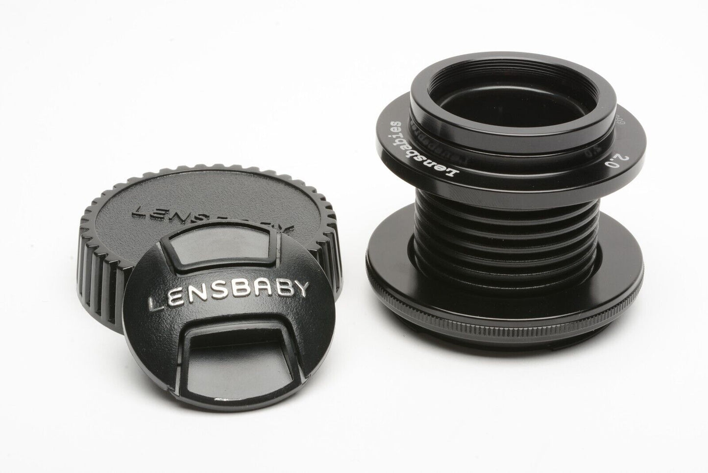 EXC+++ LENSBABY 2.0 FOR CANON EF w/1X APERTURE DISC + CASE + CAPS