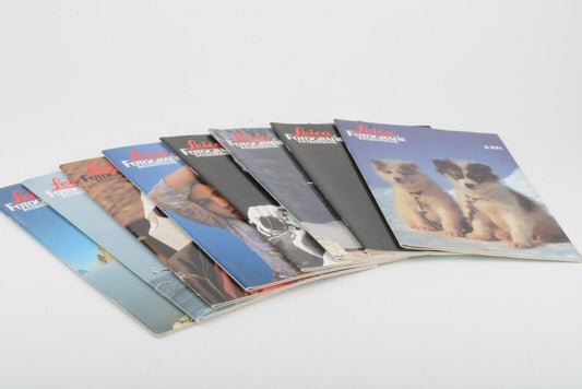 8x Leica Fotografie 1989 Issues Magazine, Clean and Complete