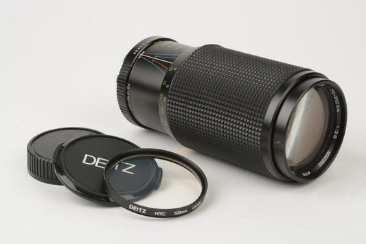 Deitz 70-210mm F3.8 Macro Zoom For Pentax K Mount, UV+Caps, Nice!