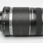 MINT- CANON EF-S 55-250mm f4-5.6 IS ZOOM LENS, CAPS, VERY CLEAN
