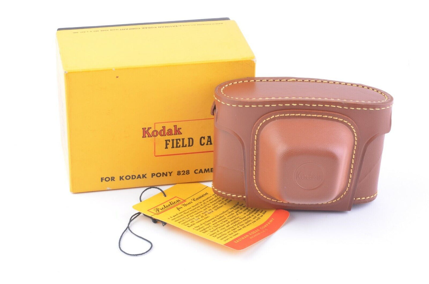 NIB Kodak Pony 828 Leather Brown Case