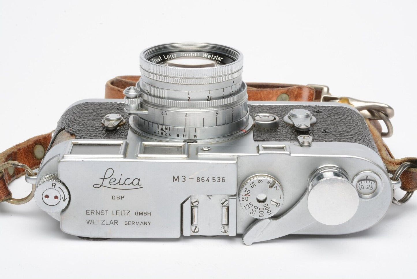 EXC++ LEICA M3 DS BODY w/LEITZ SUMMICRON 5cm F2, TESTED, ACCURATE, GREAT BUNDLE!