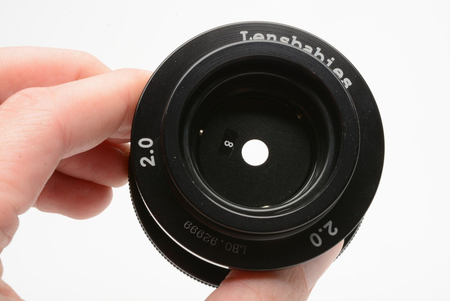 EXC+++ LENSBABY 2.0 FOR CANON EF w/1X APERTURE DISC + CASE + CAPS