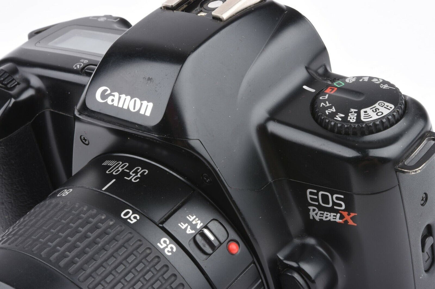 EXC++ CANON EOS REBEL X 35mm w/EF 35-80mm ZOOM LENS, STRAP, POLARIZER, TESTED