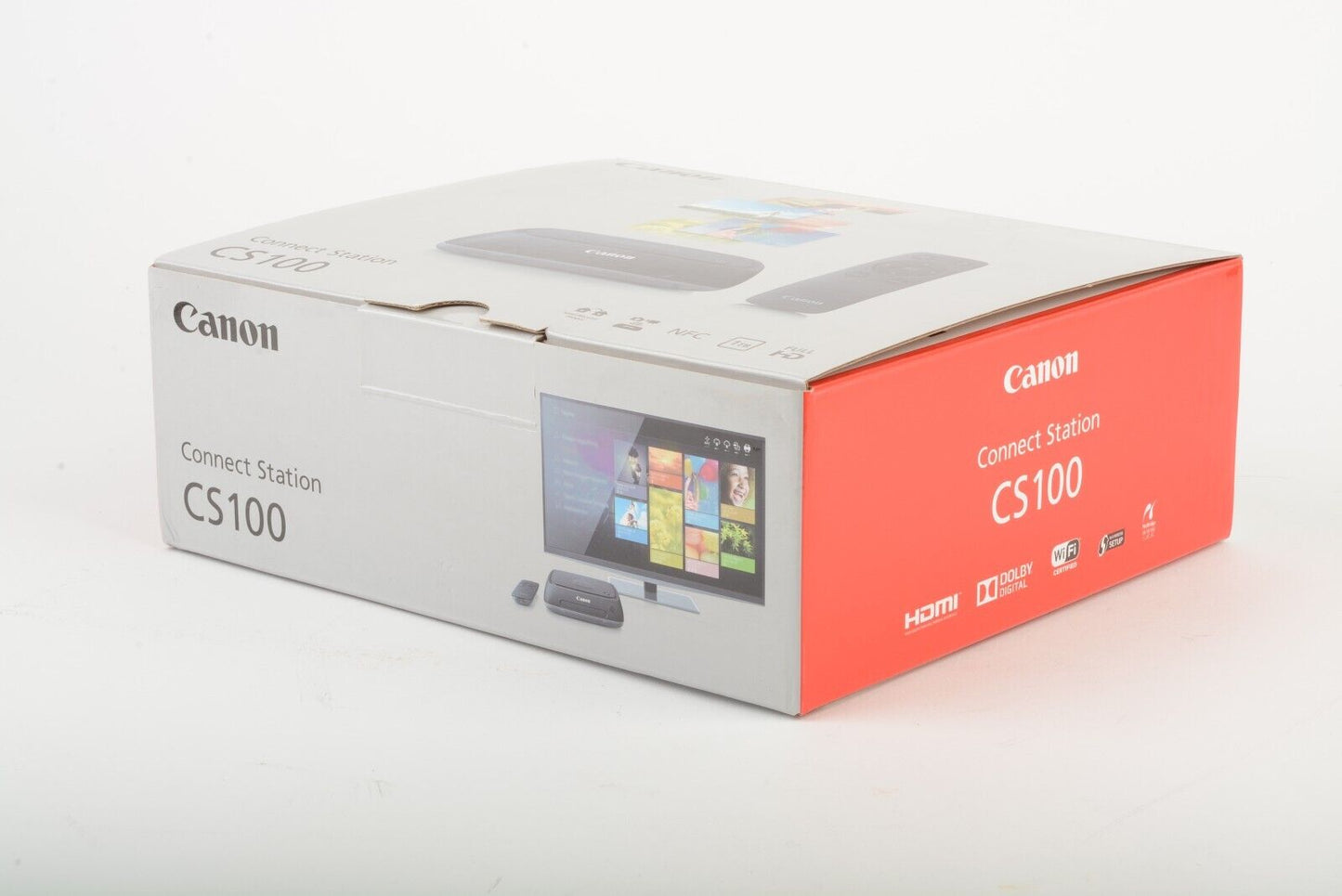 MINT BOXED CANON CONNECT STATION CS100 w/AC, REMOTE, MANUAL+HDMI CABLE
