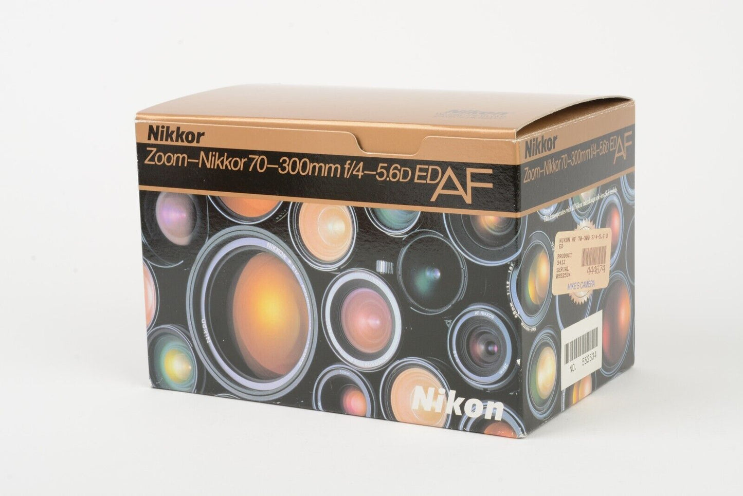 MINT NIKON NIKKOR AF 70-300mm f4-5.6D ED ZOOM LENS, CAPS, HOOD, BOXED, MANUALS
