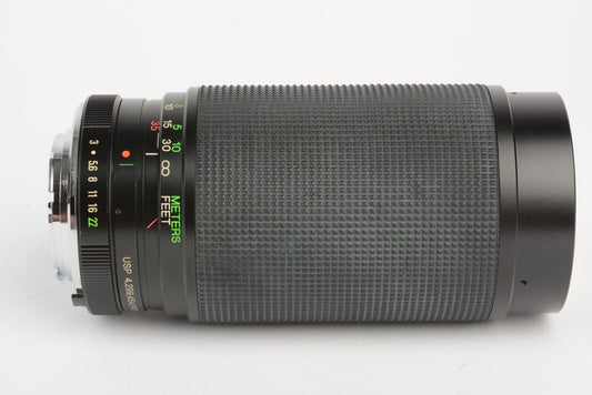 Vivitar MC 35-200mm F3-4.5 Macro Telephoto Zoom Lens For Minolta MD +UV