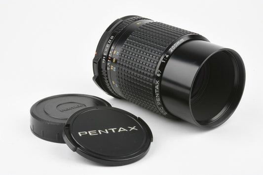 Pentax 67 SMC 6x7 200mm F4 Lens+caps, barely used, very clean & sharp!