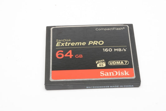 Sandisk Extreme Pro 64GB CF Card 160MB/s, Formatted