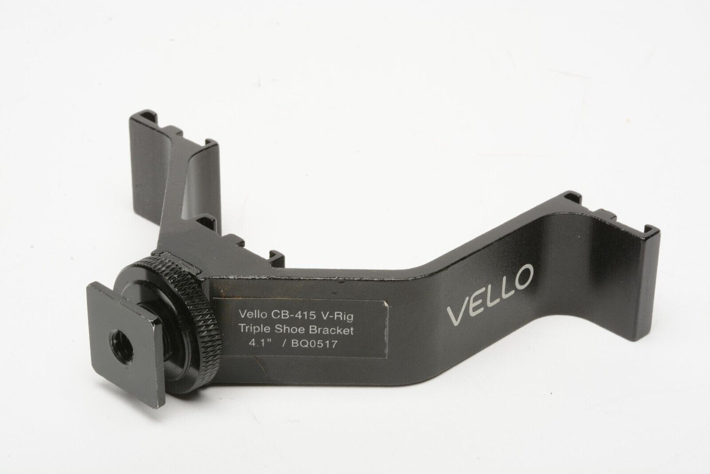 Vello V-Rig CB-415 Triple Shoe Bracket for Mics or Lights - Clean