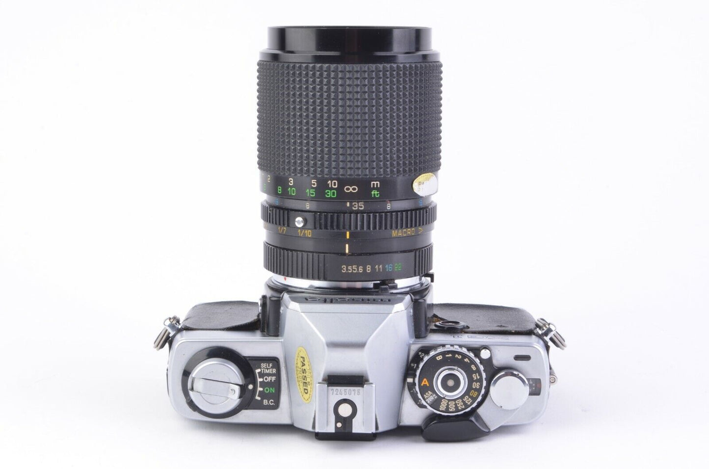 Minolta XG-1 35mm SLR w/35-105mm zoom, flash, hood, case, Tested, Great!