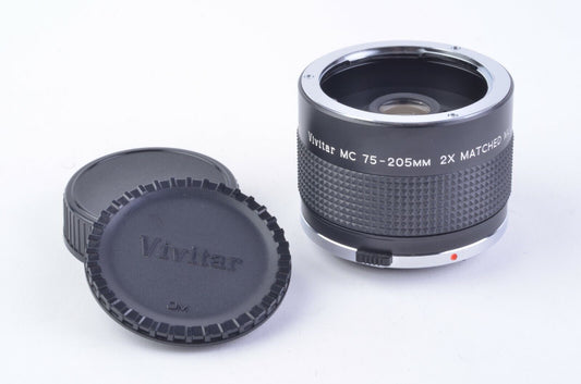 Vivitar MC 2x Matched Converter/Multiplier 75-205mm Zoom OM mount