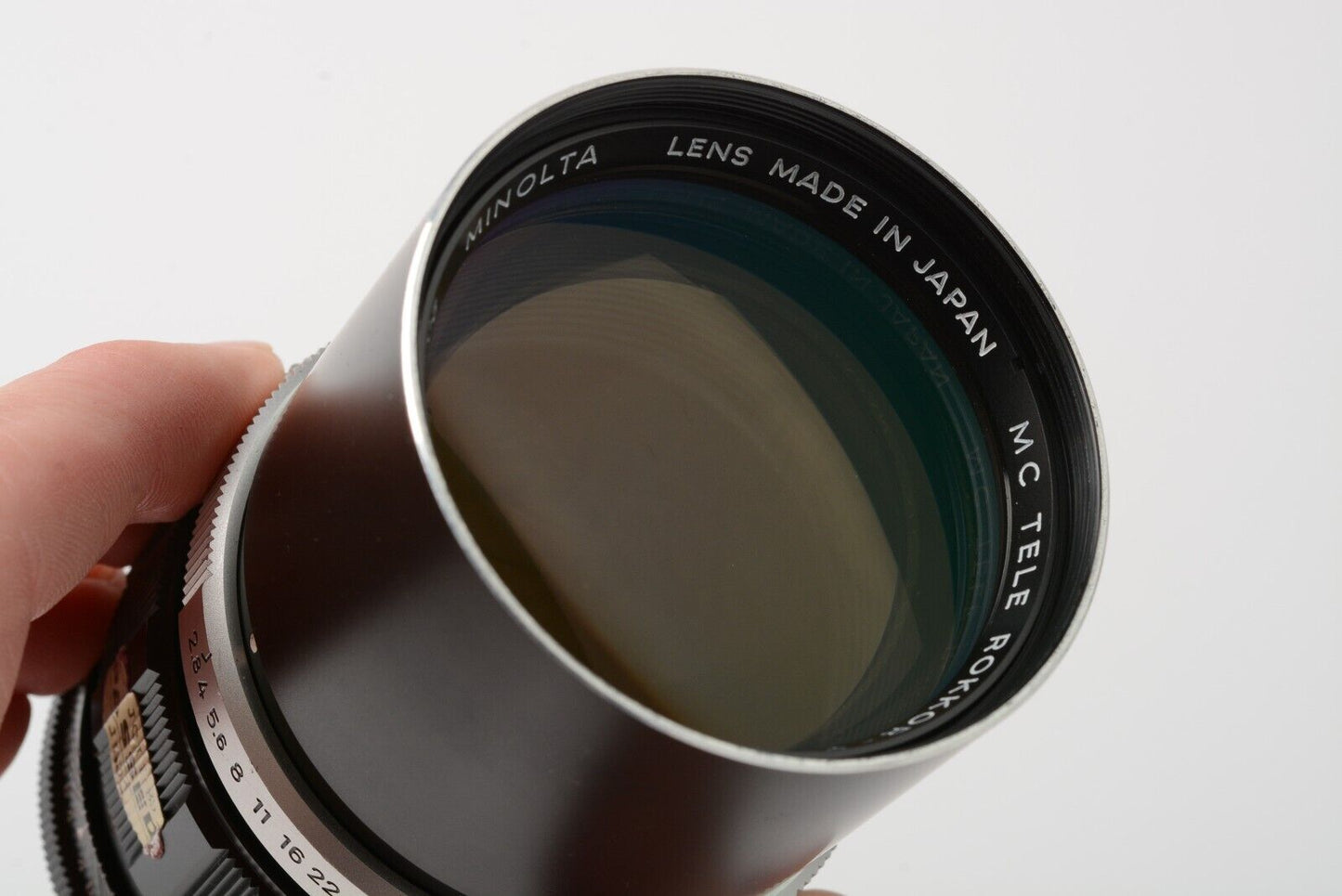 Minolta MC Tele Rokkor PF 135mm F2.8 Portrait Lens, Case, Caps, Hood, UV