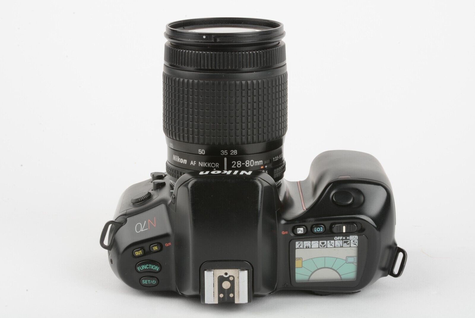 Nikon N70 35mm SLR w/AF 28-80mm F3.5-5.6D zoom, manuals, strap + UV