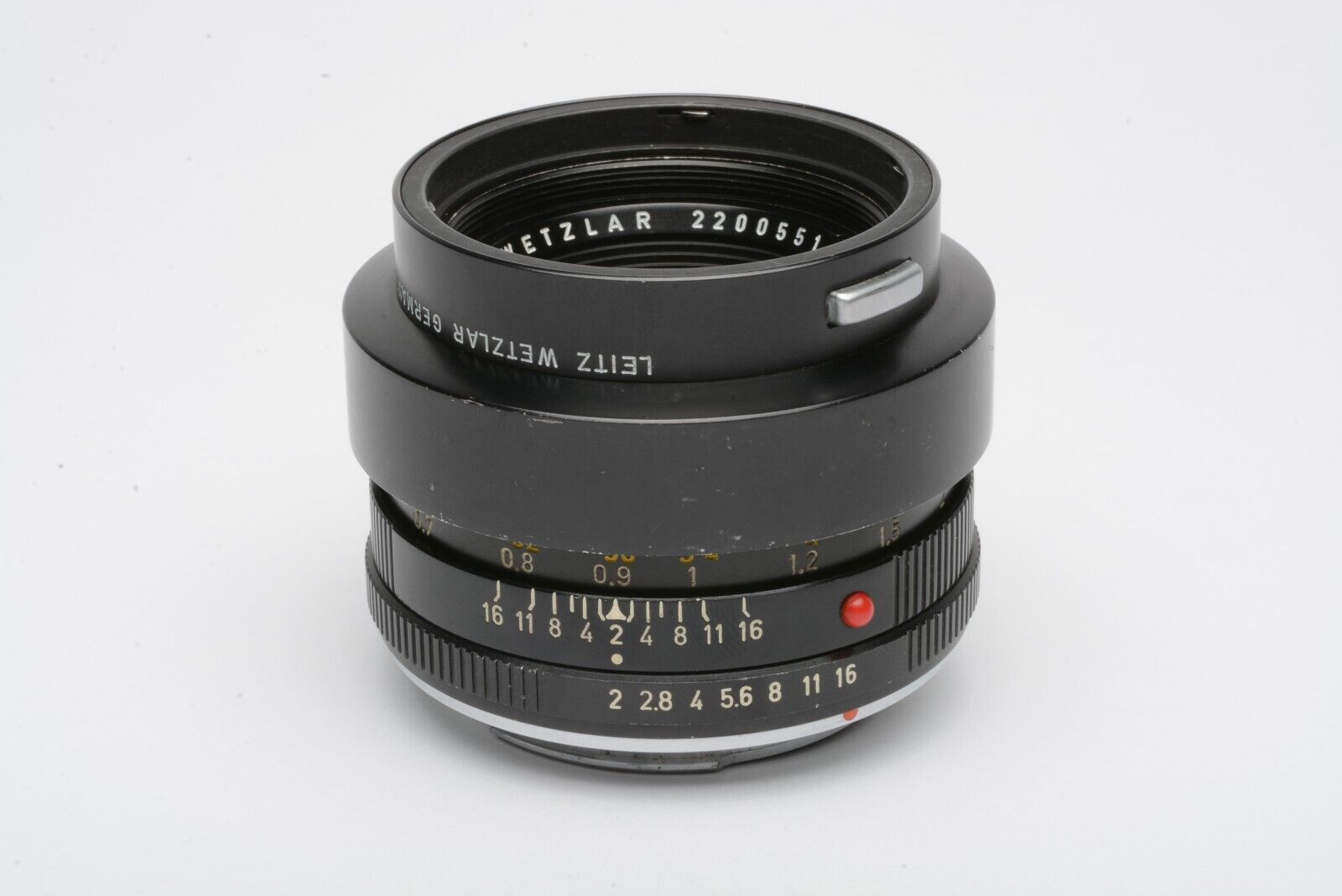 Leica Summicron-R 50mm F2 Lens, Hood, Very Clean And Sharp 