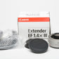 MINT BOXED USA VERSION CANON EF 1.4X III EXTENDER, w/POUCH, CAPS