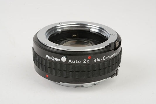 Prospec 2x Teleconverter for Minolta MD Mount, Caps, Case