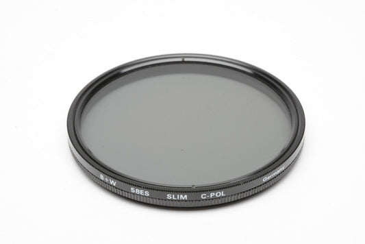 EXC++ B + W 58mm ES SLIM C-POL CIRCULAR POLARIZING FILTER