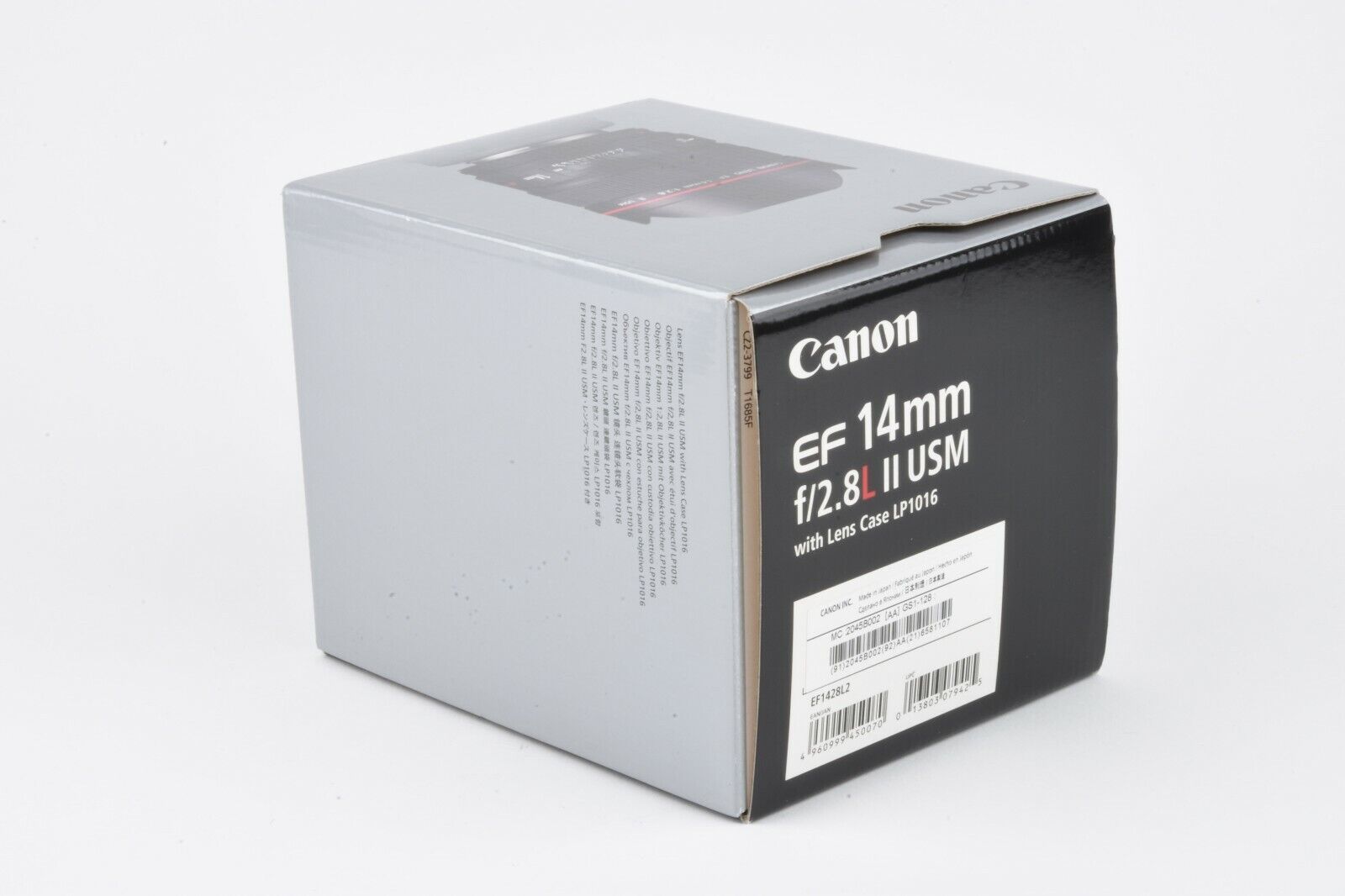 MINT- CANON EF 14mm f2.8L II USM WIDE ANGLE LENS, BOXED, POUCH, CAPS, USA,  CLEAN