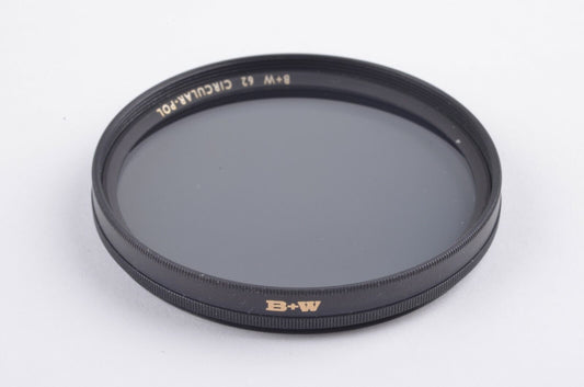 MINT- B+W E62 62mm SCREW-IN CIRCULAR POLARIZING FILTER, JEWEL CASE