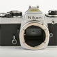 EXC+++ NIKON FE CHROME 35mm BODY, CAP, STRAP, NEW SEALS, ACCURATE, GENTLY USED
