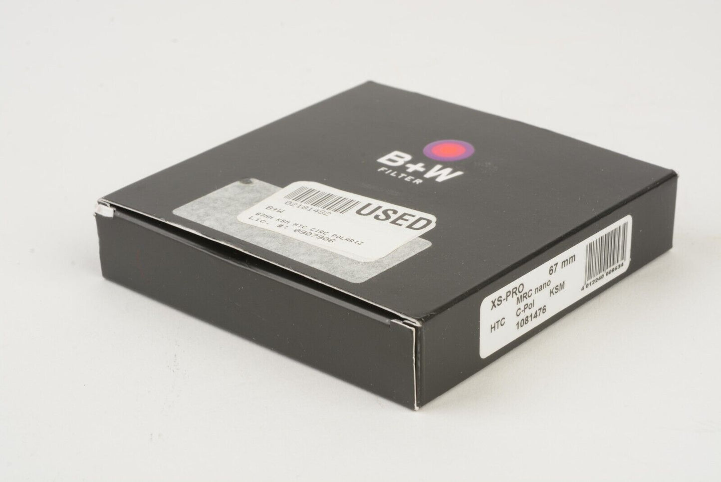 MINT- BOXED B+W F-PRO KSM CIRCULAR-POL 67mm MRC HTC POLARIZING FILTER