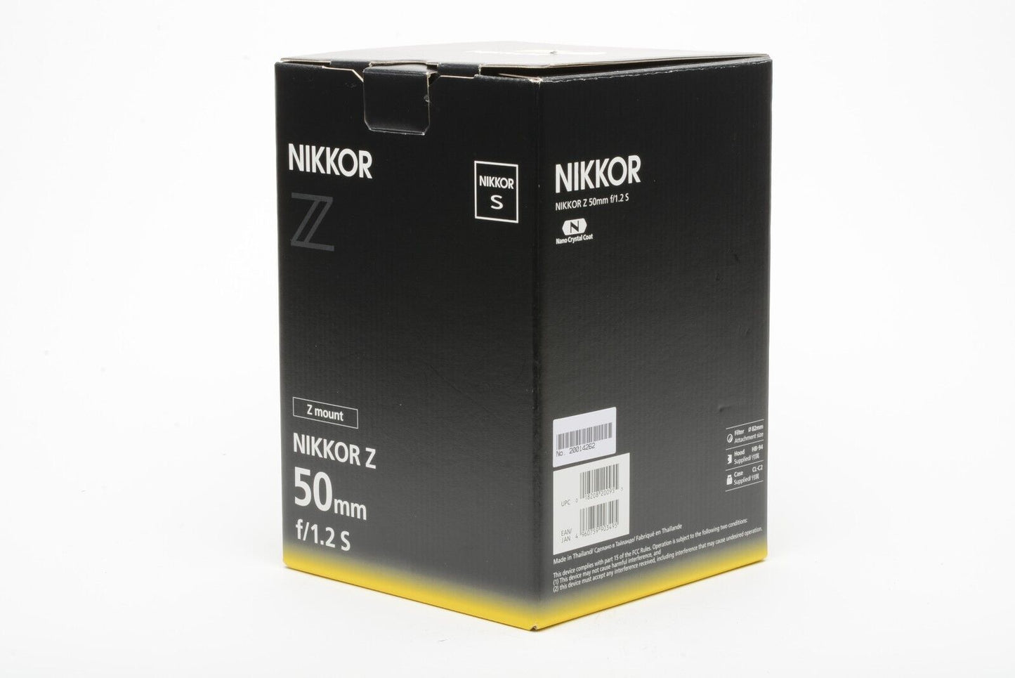 MINT NIKON NIKKOR Z 50mm f1.2 S US ALENS, BOXED, NEVER USED OR MOUNTED
