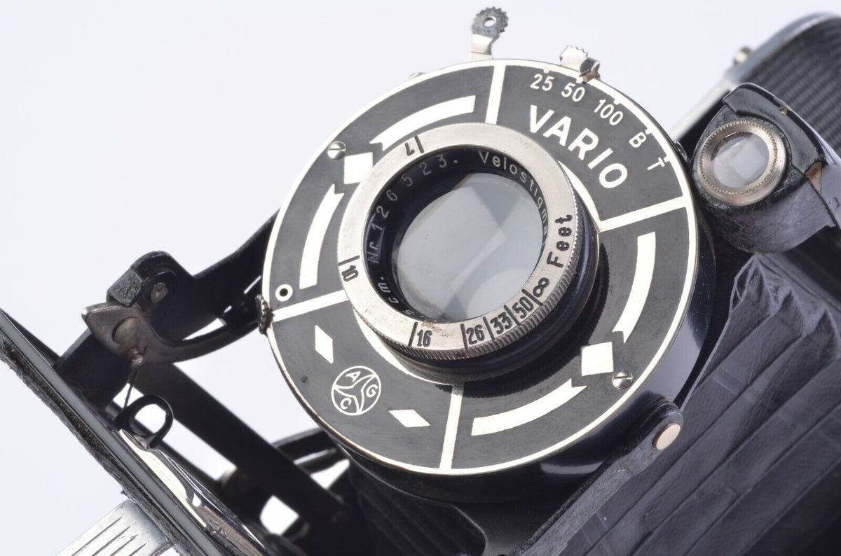 Gauthier Camera Gauthier GMBH Calmbach Vario Folding Vintage Camera w/ 10.5cm F4.5 Len ...