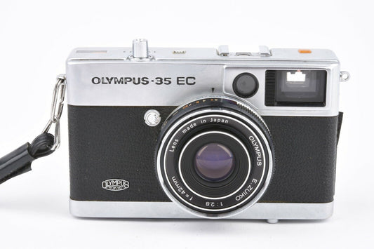 EXC+++ OLYMPUS 35EC SILVER CAMERA, CASE, 1A FILTER, NEW LIGHT SEALS, CASE, GREAT