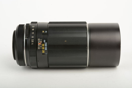 Takumar 200mm F4 M42 Mount Lens, Caps, Hood, Barely Used