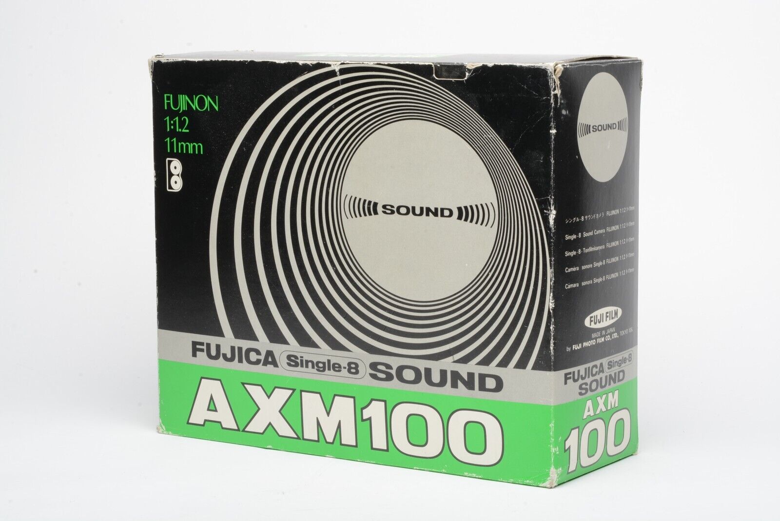 Fujica Single 8 Sound AXM100 Movie Camera, Complete, Un-Used, Boxed, Mint