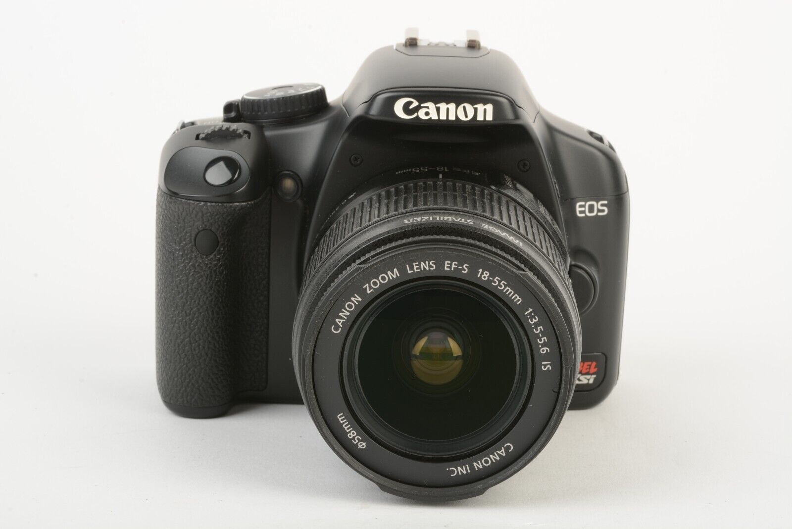 Canon EOS Rebel XS DSLR w/18-55mm f3.5-5.6 IS 2 batts UV +