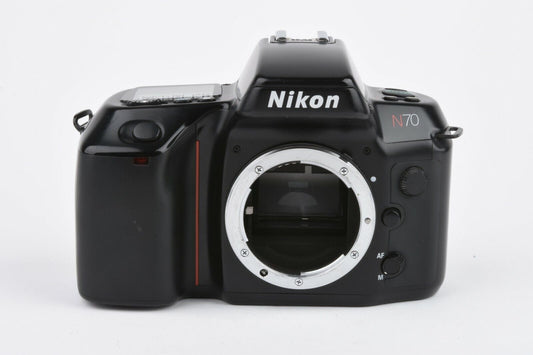 Nikon N70 35mm SLR Body, Neo strap, cap, tested, accurate