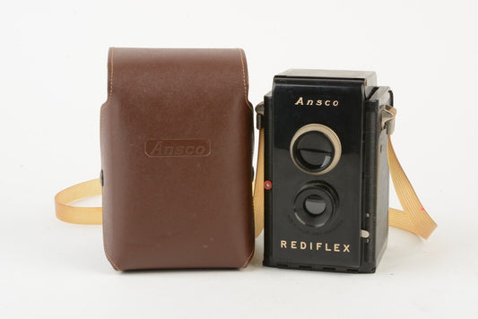 Ansco Rediflex TLR w/Leather Fitted Case, Tested, Great!