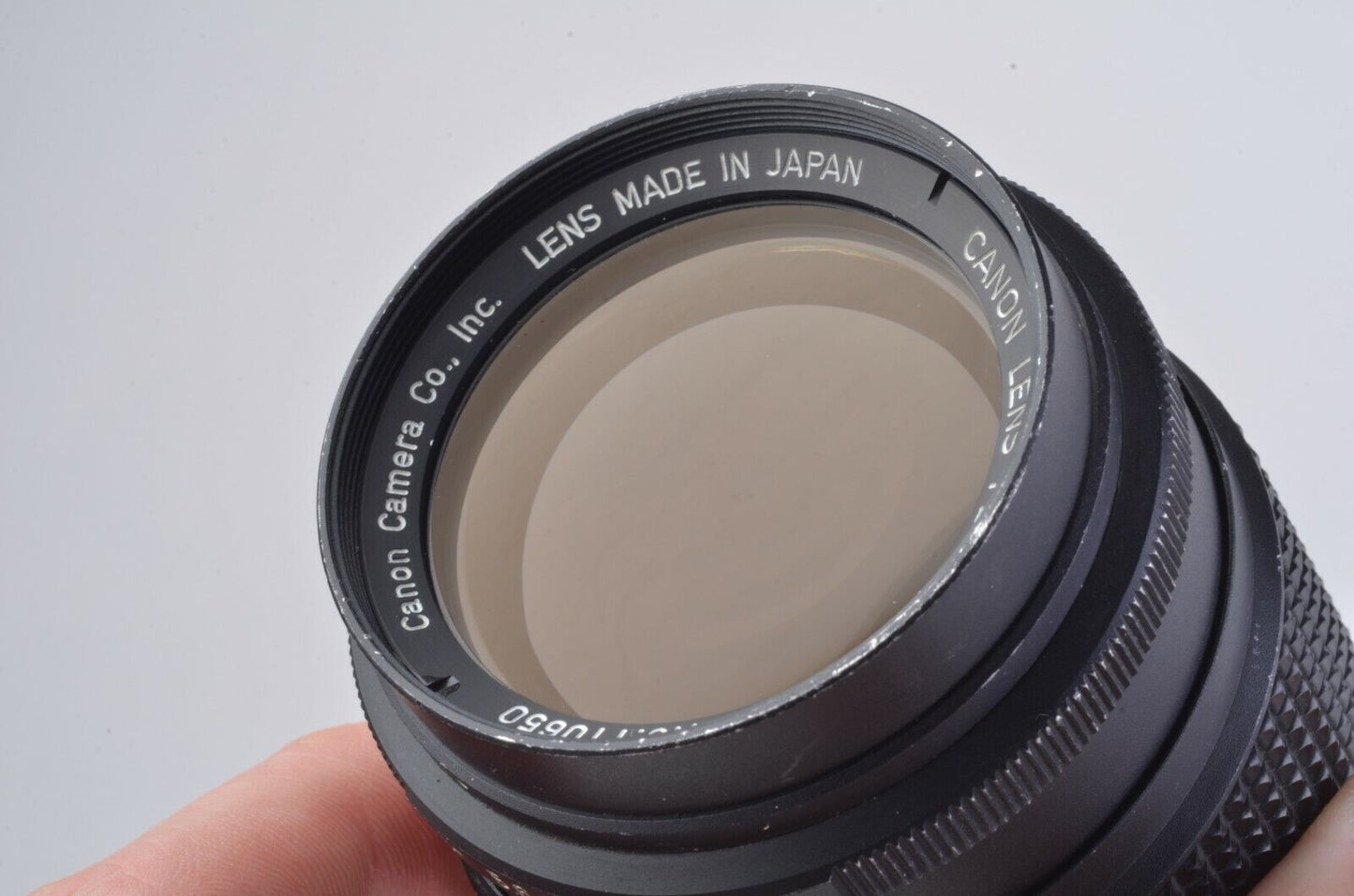 Canon 135mm F3.5 FL Breech Mount Lens,  UV, caps, Good!