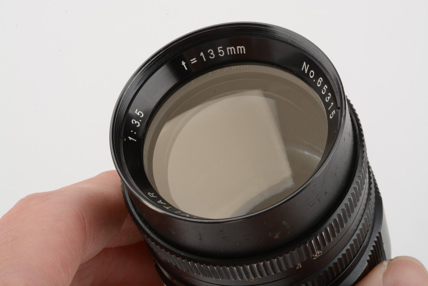 Vivitar 135mm F3.5 Pre-set M42 T-Mount, Caps, Hood, Nice