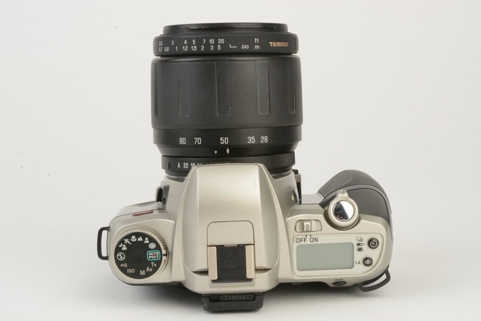 Pentax ZX-7 QD 35mm SLR w/Tamron AF 28-80mm f3.5-5.6, hood, cap, pola filter