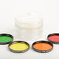 EXC+ VIVITAR/HOYA 4X CONTRAST FILTERS RED. ORNAGE, YELLOW, GREEN 52mm VERY CLEAN