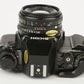 MINT- RICOH XR-P MULTI-PROGRAM 35mm SLR w/50mm F2, STRAP, CR. UV+CAP, TESTED