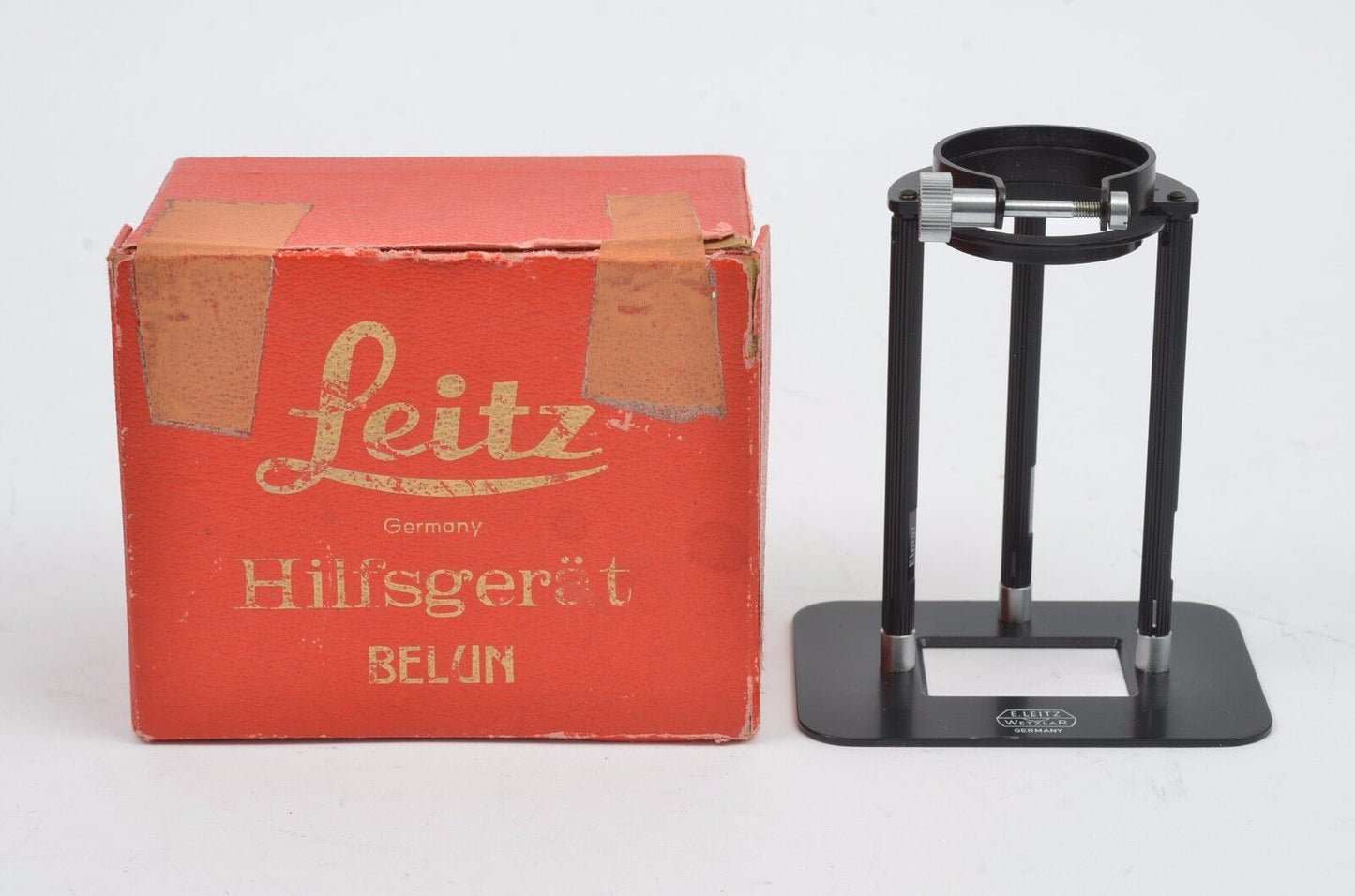 LEICA LEITZ HILFSGERAT BELUN SUMMITAR BLACK VINTAGE CAMERA COPY STAND BOXED