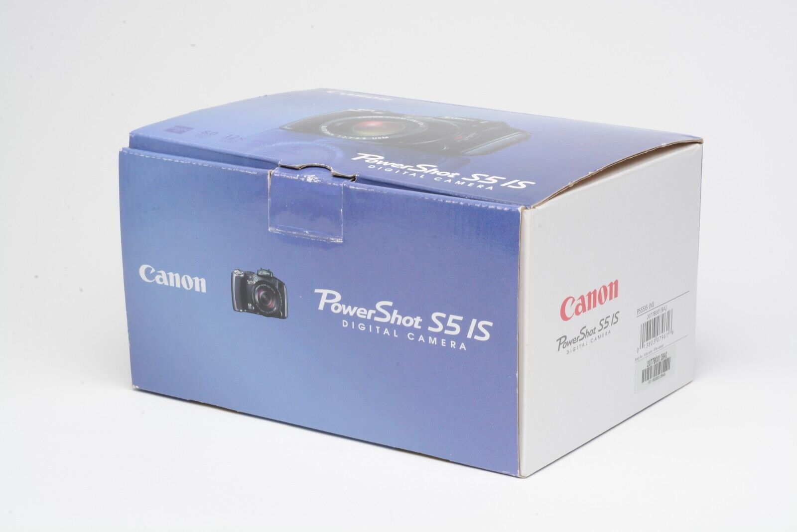 EXC++ CANON POWERSHOT S5 IS 8MP 12x BLACK DIGITAL CAMERA BOXED